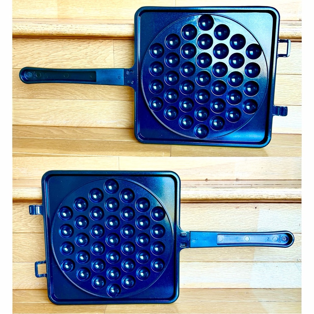 PAMPERED CHEF Hong Kong Egg Waffle Pan Cake Baking Pan Petit Four Bake Mini Cake